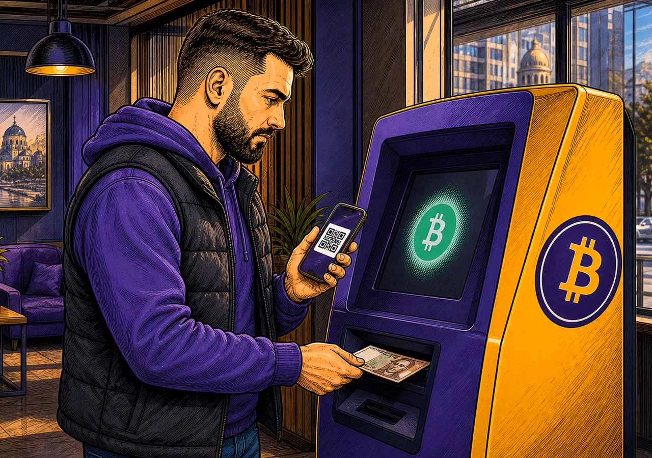 Kupovina kriptovaluta preko kriptomata (kripto bankomat) Kupovina kriptovaluta preko kriptomata